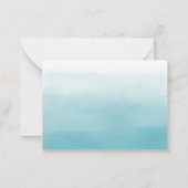 Blue Ombre Mitteilungskarte (Rückseite)