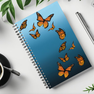 Blue Ombre Monarch Butterflies Planer