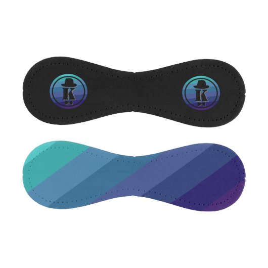 Blue Ombre Name Initial Monogram for Men Baseball (Paneele)