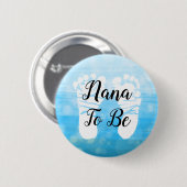 Blue Ombre Nana zu Baby Showknopf Button (Vorne & Hinten)