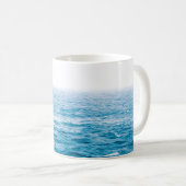 Blue Ombre Ocean Skyline Kaffeetasse (VorderseiteRechts)