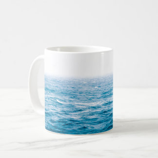 Blue Ombre Ocean Skyline Kaffeetasse
