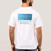 Blue Ombre & Paint Roller, Painter & Decorator T-Shirt (Rückseite)