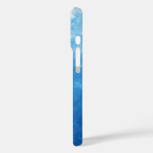 Blue Ombre Painted Case-Mate iPhone Hülle (Rückseite / Links)