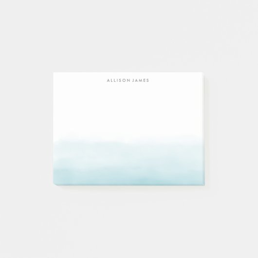 Blue Ombre Post-it Klebezettel (Vorderseite)