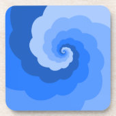 Blue Ombre Spiral Untersetzer (Set von 6 Jahren) (Vorderseite)