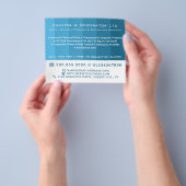 Blue Ombre Streifen, Maler und Dekorator Flyer (Gruppe)