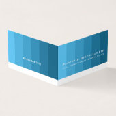 Blue Ombre Streifen, Maler und Dekorator Foto Visitenkarten (Vorderseite)