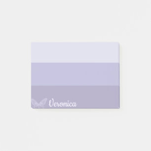 Blue Ombre Strip Butterfly Personalisiert Post-it Klebezettel