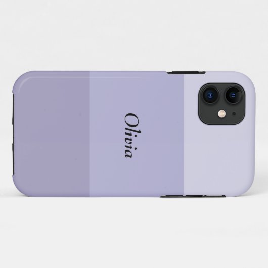 Blue Ombre Striping Case-Mate iPhone Hülle (Rückseite (Horizontal))