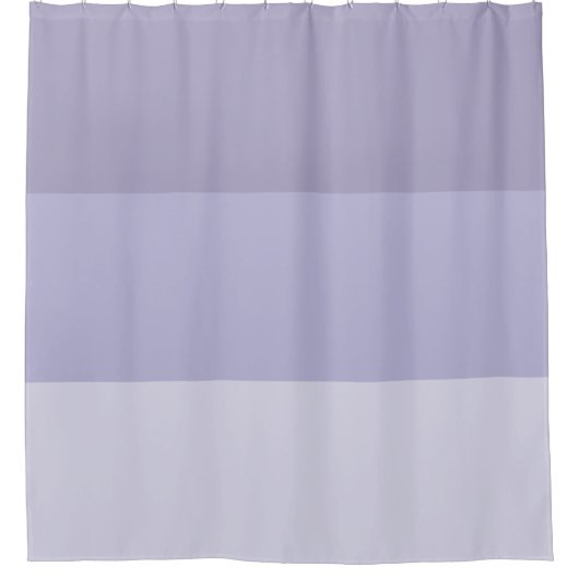 Blue Ombre Striping Duschvorhang (Vorderseite)