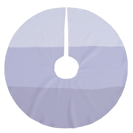 Blue Ombre Striping Polyester Weihnachtsbaumdecke (Vorderseite)