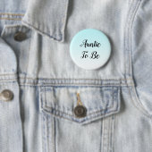 Blue Ombre Tante to be Baby Showknopf Button (Beispiel)