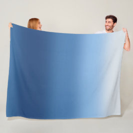 Blue Ombre Throw Blanket Gradient Fleecedecke