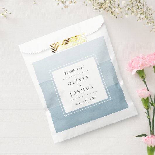 Blue Ombre Vielen Dank für Ihre Hochzeit Geschenktütchen (Versiegelt)