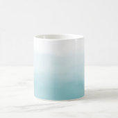 Blue Ombre Wassercolor Kaffeetasse (Mittel)