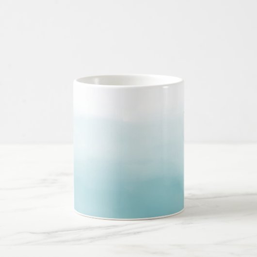 Blue Ombre Wassercolor Kaffeetasse (Mittel)