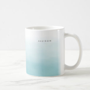 Blue Ombre Wassercolor Kaffeetasse