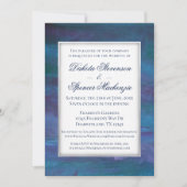 Blue-Ombre Wedding | Türkisfarbenes Aquamarines Vi Einladung (Vorderseite)