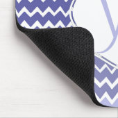 Blue Ombre Zickzack Personalisierte Maus Pad Mousepad (Ecke)