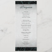 Blue on Black Floral Border Program Programm (Rückseite)