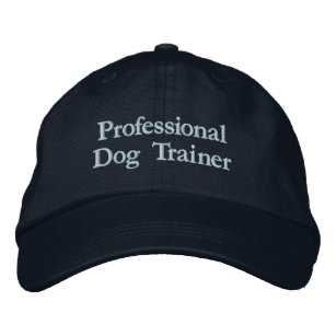 Blue on Blue Beruflich Dog Trainer Benutzerdefinie Bestickte Baseballkappe