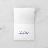 Blue on Blue Danke Card (Innenseite)