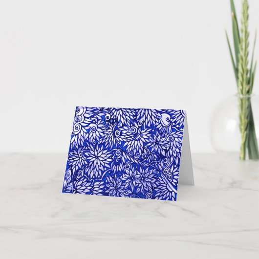 Blue on Blue Danke Card (Vorderseite)