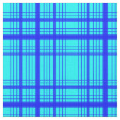 Blue on Blue Graphic Windows Kariert Karo Stoff (Nahaufnahme)