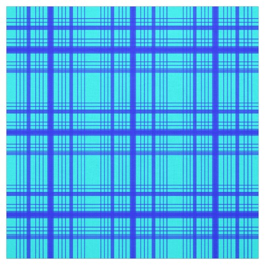 Blue on Blue Graphic Windows Kariert Karo Stoff (Muster)