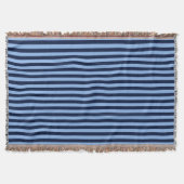 Blue on Blue Stripes Decke (Vorderseite)