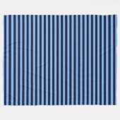 Blue on Blue Stripes Fleecedecke (Vorderseite (Horizontal))