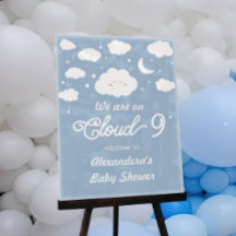 Blue on Cloud 9 Baby Dusche Empfang