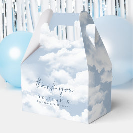 Blue "On Cloud Nine" Bachelorette Weekend Gable Geschenkschachtel