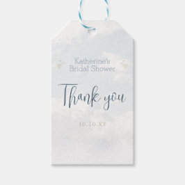 Blue On Cloud Nine Elegante Brautparty Vielen Dank Geschenkanhänger