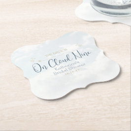 Blue On Cloud Nine Elegantes Brautparty Party Untersetzer