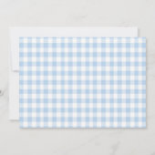 Blue One Albern Gans 1. Geburtstag Foto Einladung (Rückseite)