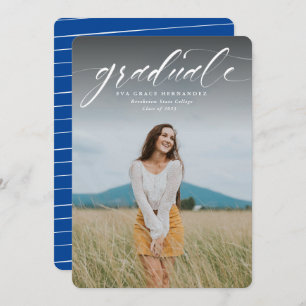 Blue-One-Foto-Ankündigung für das Script-Graduate