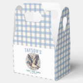 Blue One Lucky Duck 1st Birthday Party Cute Rubber Geschenkschachtel (Geöffnet)