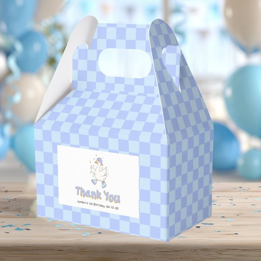 Blue One Silly Goose - Jungen Erster Geburtstag Geschenkschachtel