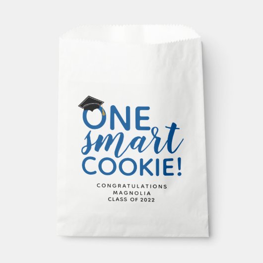 Blue One Smart Cookie Abschluss Geschenktütchen (Vorderseite)
