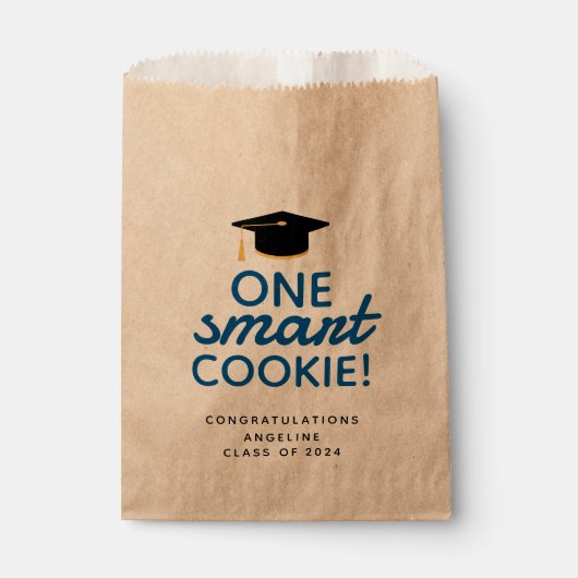 Blue One Smart Cookie Abschluss Geschenktütchen (Vorderseite)