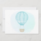 Blue Onederful 1. Geburtstag Foto Dankeskarte (Rückseite)