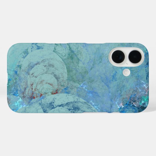 Blue Opal Abstrakt Case-Mate iPhone Hülle (Rückseite (Horizontal))