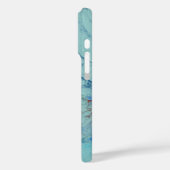 Blue Opal Abstrakt Case-Mate iPhone Hülle (Rückseite / Links)