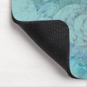 Blue Opal Abstrakt Mousepad (Ecke)