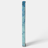 Blue Opal Abstrakt Samsung Galaxy Hülle (Linke Seite)