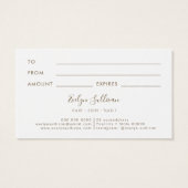 Blue Opal Design Geschenkkarte (Rückseite)