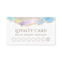 Blue Opal Design Loyalitätskarte