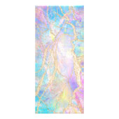 Blue Opal Design Preisliste Rack Karte Werbekarte (Hinten)